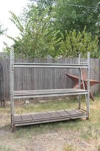 lot 61 image: 3 - SHELF SHELVING UNIT ONLY ( NO DECKING )