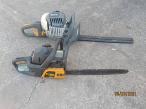 lot 17 image: 2 BUSH TRIMMERS 1 GAS 1 ELECTRIC