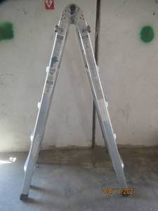 lot 75 image: WERNER TELESCOPING LADDER&nbsp&nbsp-STEEP LADDER&nbsp- STRAIGHT LADDER&nbsp-SCAFFOLD&nbsp