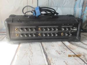 lot 43 image: CRATE PA SYSTEM PA-4&nbsp -4 CHANNEL MIXER AMP&nbsp