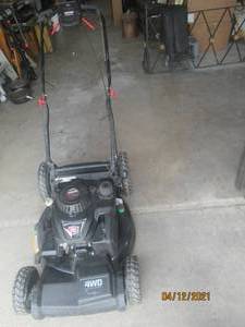 lot 113 image: CRAFTSMAN 4 WHEEL DRIVE&nbsp ALL TERRAIN ALL PURPOSE SELF PROPELLED LAWN MOWER&nbsp