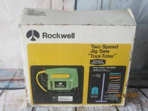 lot 149 image: ROCKWELL TWO SPEED JIG SAW TOOL TOTER 481