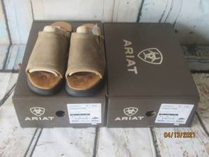 lot 170 image: DUO ARIAT WOMEN BRIDGEPORT SANDALS ,BROWN BOMBER SIZE 6.5&nbsp