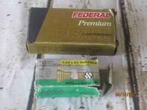 lot 227 image: -FEDERAL PREMIUM PISTOL CARTRIDGES 40&nbsp S&ampW&nbsp &nbsp- LELLIER &amp BELLOT&nbsp 7.62 X 25 TOKAREV