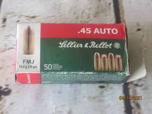 lot 228 image: LELLIER BELLOT .45 AUTO 50COUNT