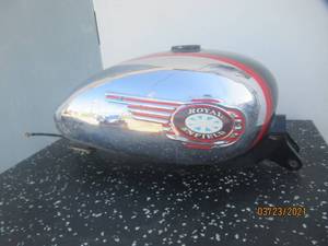 lot 259 image: ROYAL ENFIELD MOTORCYCLE FUEL TANK&nbsp