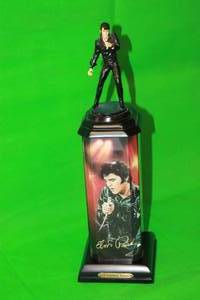 lot 25 image: ELVIS PRESLEY,68 COMEBACK SPECIAL , BY GIORGIOEMMETT, A LEGEND IN LIGHTS TOWER SCULPTURE ,16 H (BATTERY OPERATED)