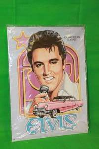 lot 41 image: ELVIS 1995 AN AMERICAN CLASSIC CADILLAC AND CREST & V EMBLEM TIN SIGN 17X12