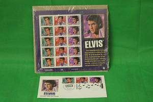 lot 43 image: 1997 ELVIS OFFICIAL POSTAL STAMPS C109 AND OFFICIAL FIRST DAY COVER JAN 8 1997 REPUBLIC OF THE MARSHALL ISLAND