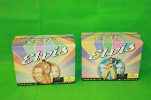 lot 68 image: ELVIS PRESLEY, COMMEMORATIVE DELUXE EDITION VOL 1 & VOL 2 VHS GIFT SETS
