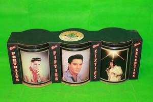 lot 123 image: ELVIS PRESLEY TRIO PAK POPCORN TINS