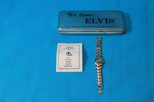 lot 157 image: ELVIS PRESLEY WATCH,BY THE WERTHEIMER COLLECTION WITH CASE