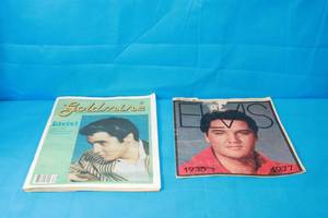 lot 160 image: TOTAL OF 2 ELVIS NEWSPAPERS , GOLDMINE & THE DALLAS MORNING