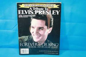 lot 162 image: GOLD COLLECTORS SERIES-TRIBUTE TO ELVIS PRESLEY -FOREVER OUR KING 25TH ANNIVERSARY SILVER EDITION