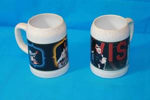 lot 169 image: TOTAL OF 2 ELVIS PRESLEY 5 MUGS