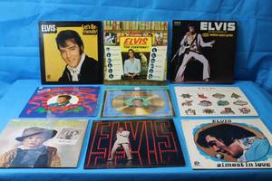 lot 175 image: TOTAL OF 9 ELVIS PRESLEY VINYL RECORD  SEE PICS