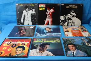 lot 177 image: TOTAL OF 9 ELVIS PRESLEY VINYL RECORD  SEE PICS