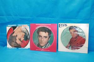 lot 179 image: TOTAL OF 3 ELVIS PRESLEY PICTURE DISC RECORDS