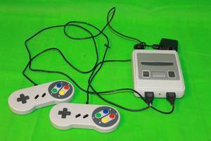 lot 41 image: RETRO CONSOLE SFC CLASSIC MINI GAME SYSTEM WITH CONTROLLERS