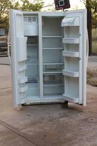 lot 111 image: 26 AMANA Cu. Ft. SIDE BY SIDE REFRIGERATOR NOT COOLING
