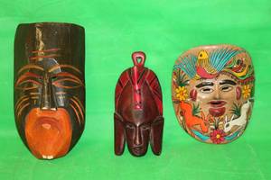 lot 146 image: TOTAL OF 3 TRIBAL MASK