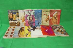 lot 185 image: TOTAL OF 12 ,19701971  PLAYBOY MAGAZINES