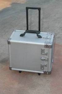 lot 39 image: ALUMINUM ROLLING TOTE