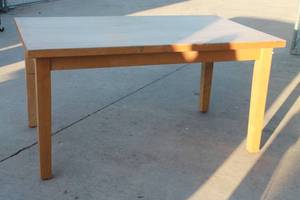 lot 40 image: SOLID WOOD TABLE  60L X 36W X 31H