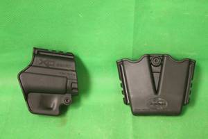 lot 123 image: XD SPRINGFIELD ARMORY DOUBLE MAG HOLDER AND RIGHT HAND PISTOLO BELT HOLSTER