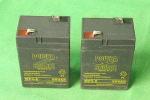 lot 171 image: 2 POWERSOURCE WP4-6   6V4AHRECHARGEABLE BATTERY