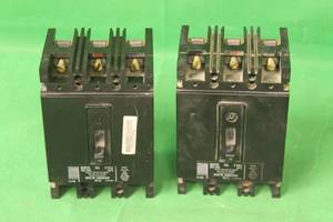 lot 172 image: 2 WESTINGHOUSE CIRCUIT BREAKER EB3070 70A 3POLE