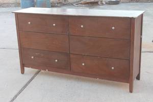lot 201 image: 6 DRAWER DRESSER MADE IN MALAYSIA