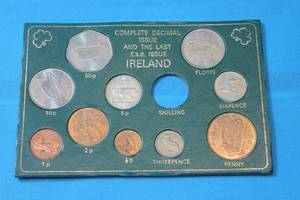 lot 237 image: COMPLETE DECIMAL ISSUE & THE LAST E.S.D ISSUE IRELAND MISSING SHILLING