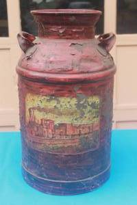 lot 95 image: VINTAGE ALBERT NORTH GRADE A RAW MILK CAN, PERMIT N0858W ,2FT
