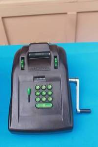 lot 112 image: VINTAGE VICTOR PORTABLE TYPEWRITER EXCHANGE CASH REGISTER