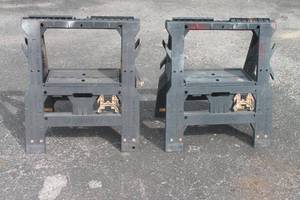 lot 165 image: SET OF SAWHORSES