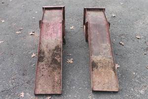 lot 183 image: TOTAL OF 2 VINTAGE CAR  RAMP SET