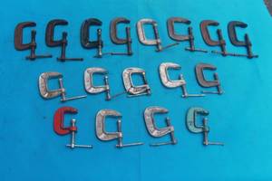 lot 231 image: TOTAL OF 17 C CLAMPS , 1 - 2