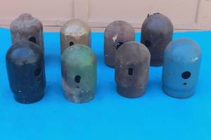 lot 242 image: TOTAL OF 8  REPLACEMENT CYLINDER CAPS