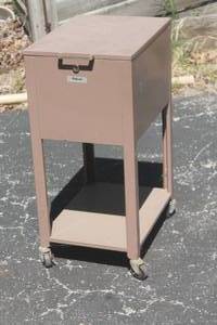 lot 305 image: OXFORD METAL ROLLING FILING CABINET