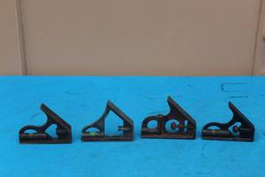 lot 372 image: 4 VINTAGE SQUARE HEADS FOR COMBINATION SQUARE