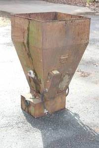 lot 393 image: VINTAGE GRINDER HOPPER 43 TALL