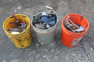 lot 448 image: 3 BUCKETS OF ASSORTED TOOLS SEE PICS