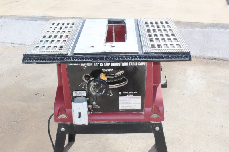 Chicago electric power tools 10 15 amp industrial table outlet saw