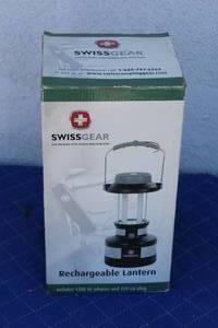 lot 44 image: SWISS GEAR RECHARGEABLE LANTERN ,IN ORIGINAL BOX