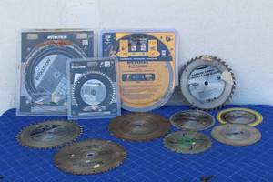lot 99 image: TOTAL OF 11 CIRCULAR SAW BLADES , 7 14- 12