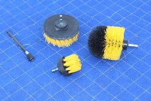 lot 121 image: 3PC NYLON DURABLE DRILL SCRUB ATTACHMENTS