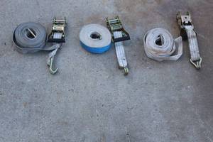 lot 212 image: 3 SETS OF RATCHET STRAPS