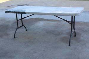 lot 227 image: LIFETIME 6FT FOLDING TABLE