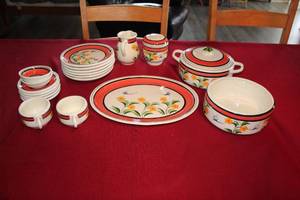 lot 252 image: 20 PC MEXICO DINNER WARE